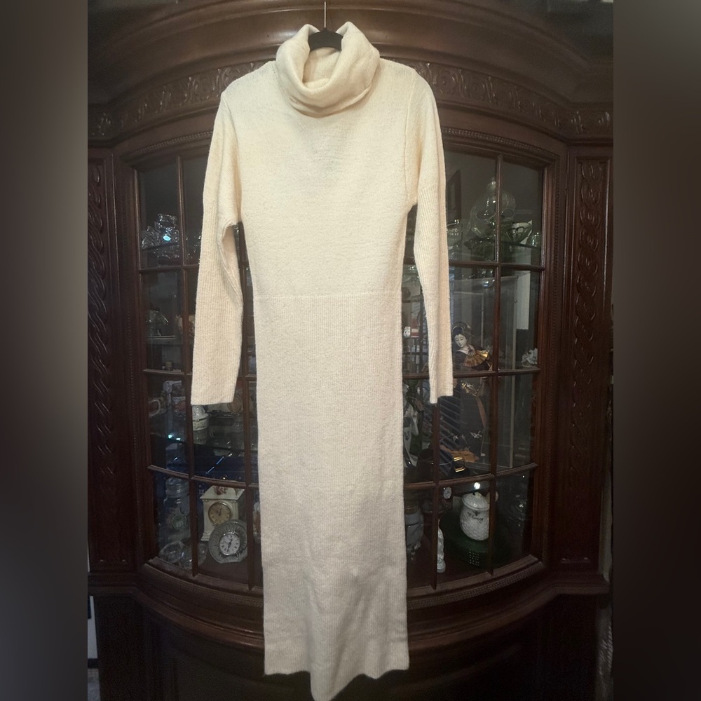 Cream Sweater Dress - Picture 3 of 3